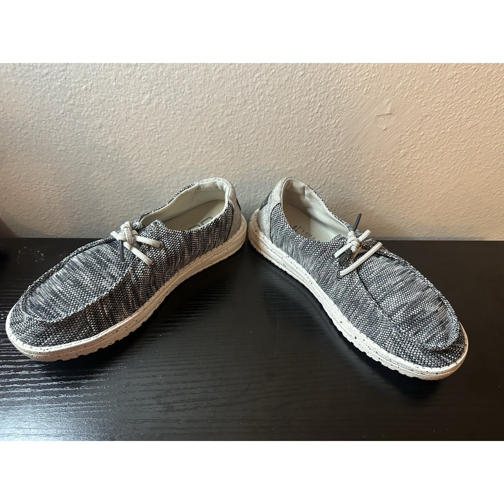 Hey Dude Wendy Sox Dark Grey Women's Size 6 Casual Comfort Shoes Sneakers - Picture 4 of 7